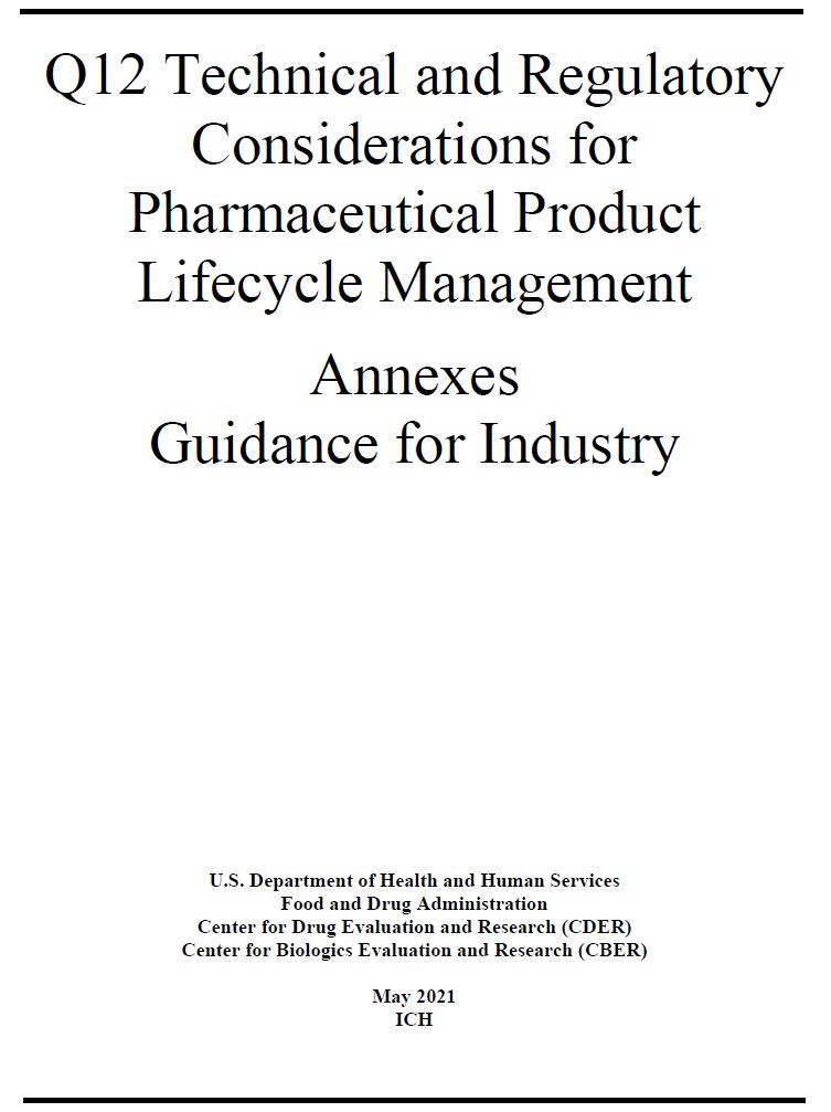 ICH Q12 Examples - Pharmaceutical Product Lifecycle Management Examples ...